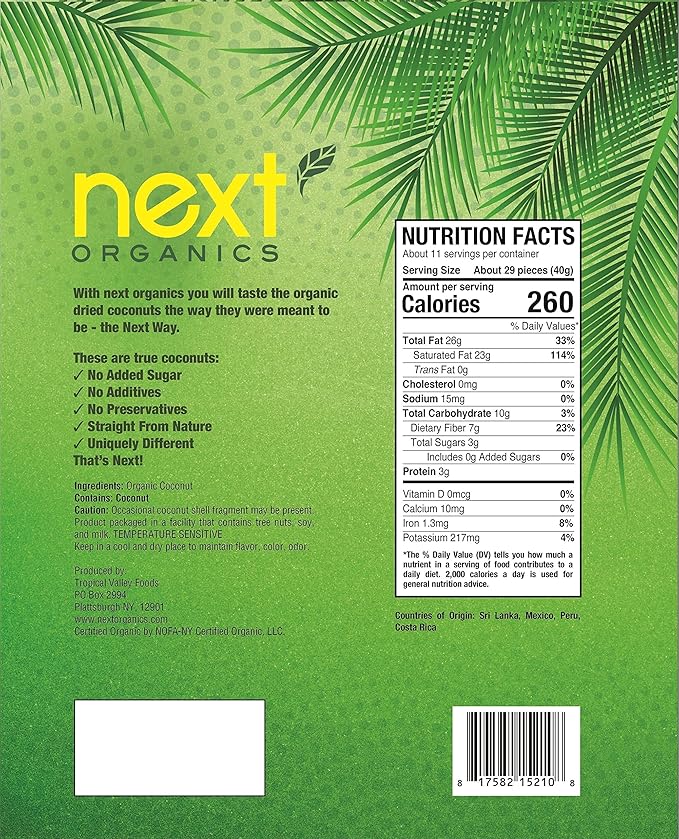Next Organics Organic Dried Fruit Mango/Coconut/Figs 16 Ounce