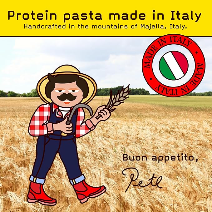 Low Carb Protein Pasta | Linguine with 17g Protein 7g Carbs | Healthy Keto Pasta Made in Italy | 3-Pack 8oz - Pete’s Pasta
