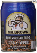 Mr. Brown Iced Coffee Blue Mountain 8.12 Ounce (Pack of 24)