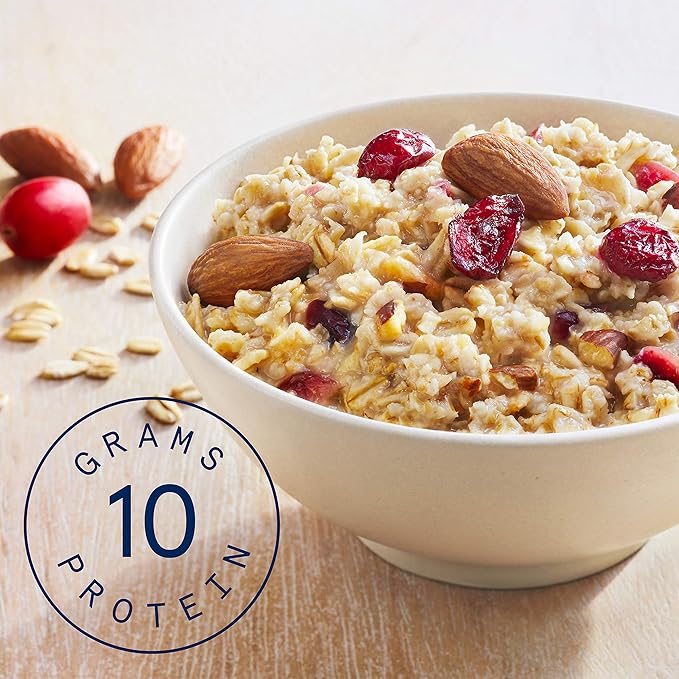 Quaker 10g Protein Instant Oatmeal Apple Cinnamon 2.11oz Packets (Pack of 36)