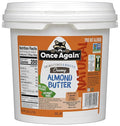 Once Again Natural Creamy Almond Butter 5lb Pantry Pal (same as 5 jars) - Roasted - Salt Free Unsweetened - Gluten Free Certified Peanut Free Vegan Kosher Paleo
