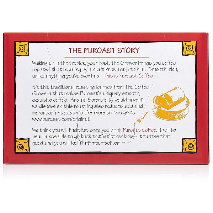 Puroast Low Acid Coffee Single-Serve Pods Bold Vanilla Nut Flavor High Antioxidant Compatible with Keurig 2.0 Coffee Makers (72 Count)