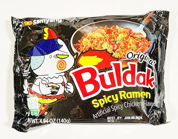 Original Spicy Ramen Artificial Spicy Chicken Flavor 4.94 oz5 Packs