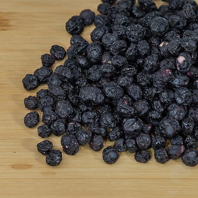 Survival Grocery® Freeze Dried Blueberries – Gluten-Free Unsweetened Blueberry Snack – Rich in Antioxidants Vitamin C &amp Fiber – Long Shelf Life Perfect for Smoothies Oatmeal Baking &amp On-t