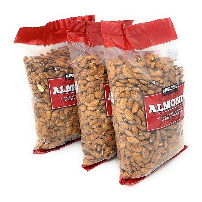 Kirkland Signature Supreme Whole Almonds 3 Pack (3 Pounds)