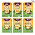 Yogi Tea - Green Tea Kombucha (6 Pack) - Supplies Antioxidants to Support Overall Health - Contains Caffeine - 96 Organic Green Tea Bags