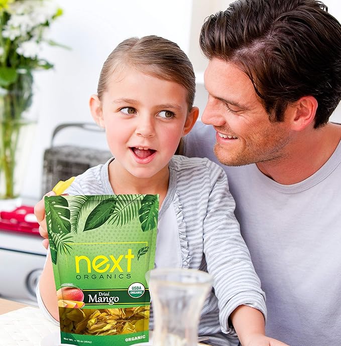 Next Organics Dried Mango 16 oz Bag (Pack of 3)