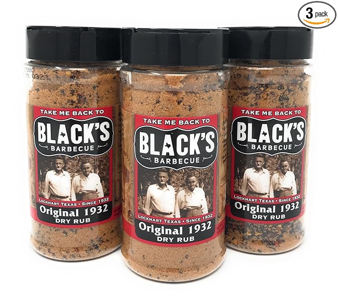 Blacks Barbecue BBQ Products Rub BBQ Sauce Hot Sauce Marinade (Original 1932 Dry Rub 3-Pack)
