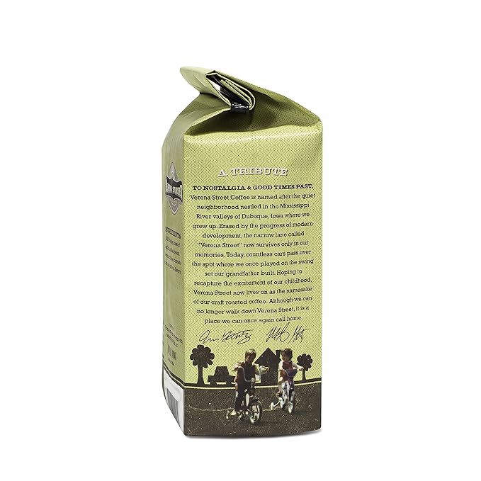 Verena Street 10 Ounce Ground Swiss Water Process Decaf Mississippi Grogg Decaffeinated Medium Roast Rainforest Alliance Certified Arabica Coffee (Pack of 2)