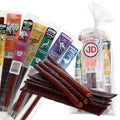Buffalo Bob's Exotic Jerky Set- Staff Favorite 20 Piece Assortment: Alligator Buffalo Venison Wild Boar Duck Elk - BBQ Cajun Peppered Teriyaki