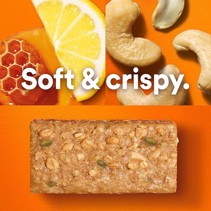 RXBAR Nut Butter and Oat Protein Bars Protein Snacks Snack Bars Lemon Honey Cashew Butter 23.2oz Box (12 Count)