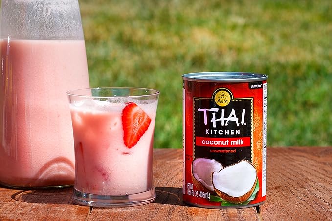 Thai Kitchen Gluten Free Unsweetened Coconut Milk 13.66 fl oz (Pack of 12)