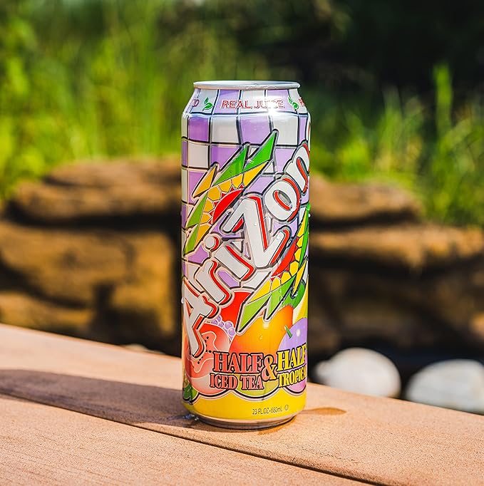AriZona Tropical Half and Half Tea - Big Can 22 Fl Oz (Pack of 24)