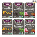 Yogi Tea Holiday Variety Sampler - 16 Bags per Pack (6 Packs) - Holiday Sampler - Includes 2 Vanilla Peppermint 2 Orange Clove &amp 2 Cranberry Spice Positive Energy - Seasonal Tea Sampler Set