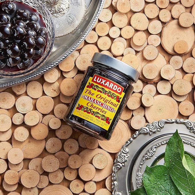 Luxardo Gourmet Cocktail Maraschino Cherries | for Old Fashioned Manhattan and Desserts 400G Jar. [Pack of 2]
