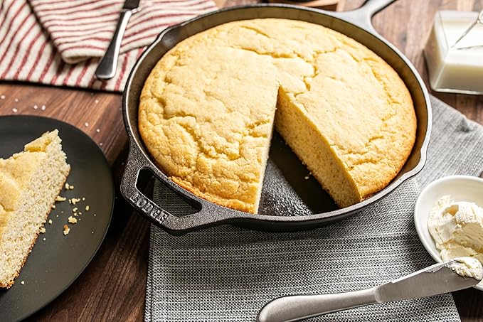 Lodge Cast Iron Skillet Cornbread - Pair with Cast Iron Skillet Wedge Pan Cornstick Pan or Muffin Pan Quality Ingredients (8 Pack) - True Southern