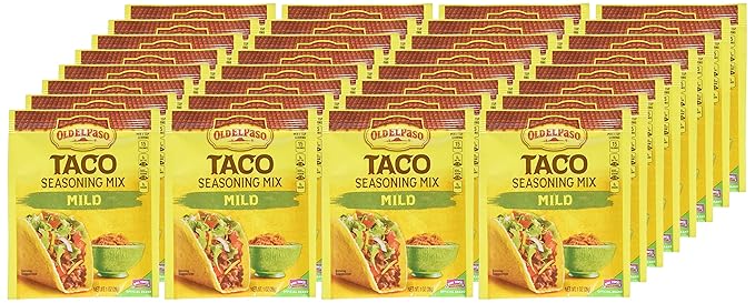 Old El Paso Mild Taco Seasoning Mix Gluten Free 1 oz (Pack of 32)