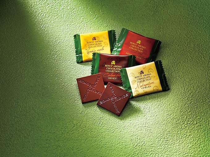 ROYCE' Aroma Chocolate Collection - Assortment of Milk Chocolates | Ideal for Baking and Desserts | No Artificial Preservatives | From Hokkaido Japan (30 Pieces of Chocolate)