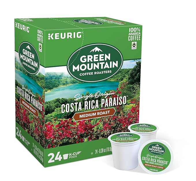 Green Mountain Coffee K-Cup Pods Costa Rica Paraiso 24/box