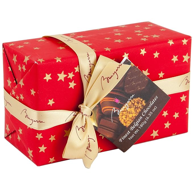 Finest Belgium Chocolate Collection | Milk Dark Chocolate Filled with Gianduja Coconut creme Hazelnut Praline Nougat Truffles Mousse Pure Arabica Coffee Orange Ganache | 1 Gift Box 6.53 Oz (Bruyerre)