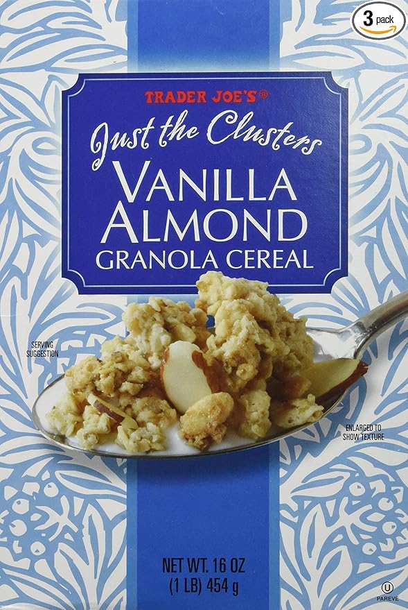 Trader Joe's Just the Clusters Vanilla Almond Granola Cereal… - PACK OF 3
