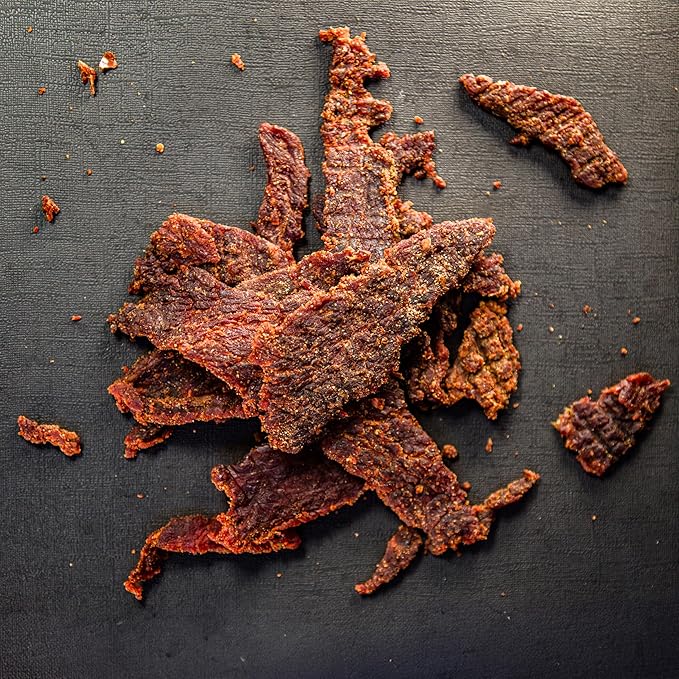 Centennial Cuts Beef Jerky – Campfire BBQ – High Protein Classic Sweet &amp Smoky Flavor – 7 oz Snack