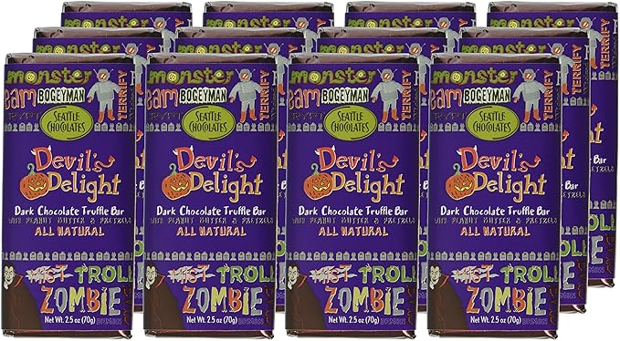Seattle Chocolates Devil's Delight Truffle Bar 12 Count