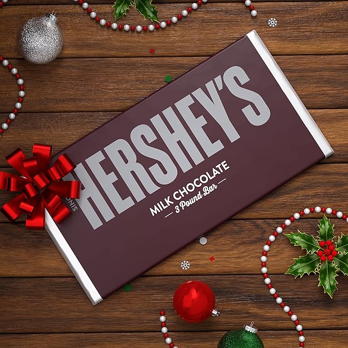 HERSHEY'S Milk Chocolate Candy Holiday 3 lb Bulk Bar
