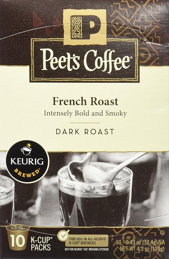 Peet's Coffee French Roast Single Cup Coffee for Keurig K-Cup