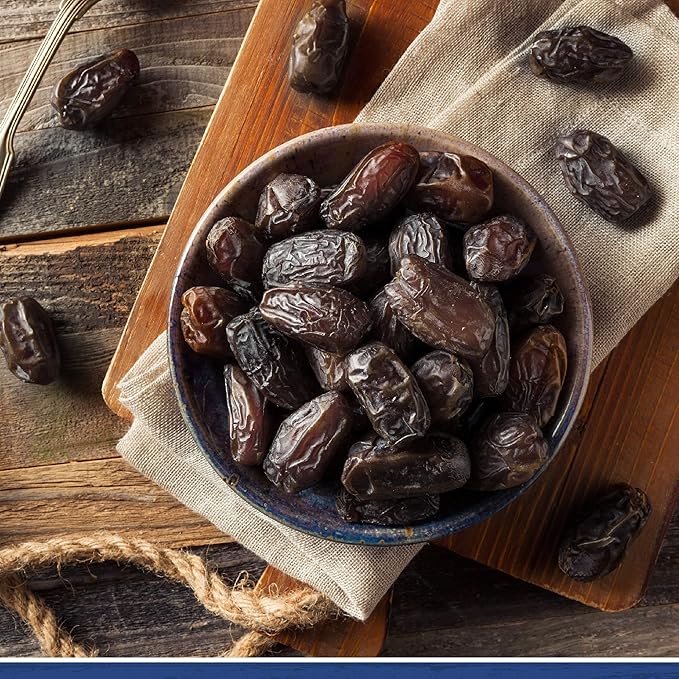 Traina Home Grown California Sun Dried California Medjool Dates - Healthy No Added Sugar Non GMO Gluten Free Kosher Certified Vegan Packed in Resealable Pouch (2 lbs)