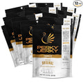 Perky Jerky Original Turkey Jerky Low Sodium - 10g Protein per Serving - Low Fat - 100% U.S. Sourced - Tender Texture and Bold Flavor 2.2 Ounce (Pack of 12)