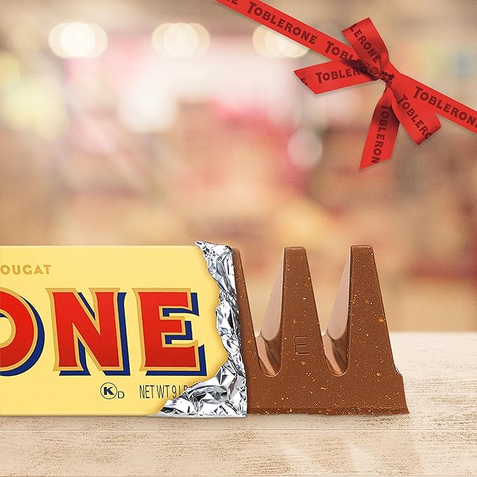 Toblerone Swiss Milk Chocolate Giant Candy Bar with Honey and Almond Nougat 9 lb 14.7 oz