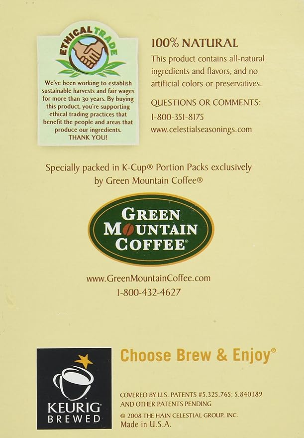 Celestial Seasonings Sleepytime Herbal Tea K Cup 48 Count Case for Keurig Brewers