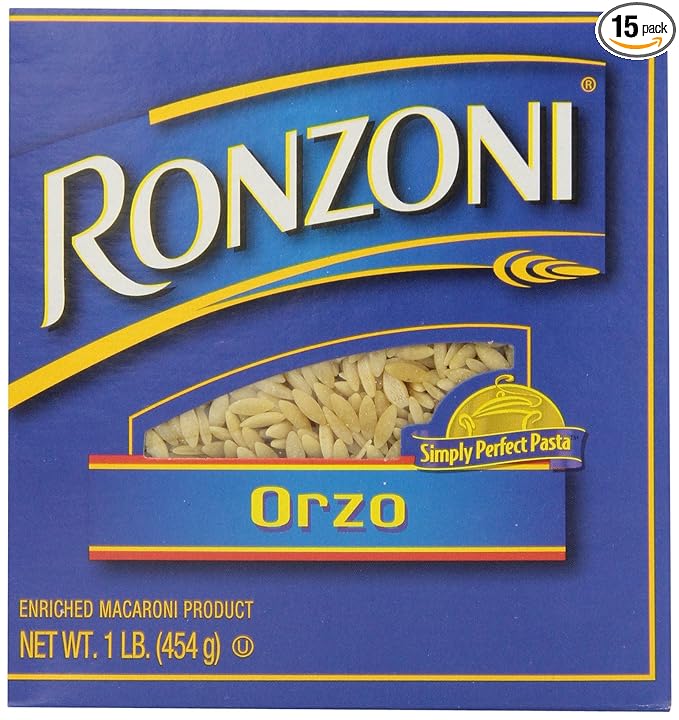 Ronzoni Orzo 16-Ounce (Pack of 15)