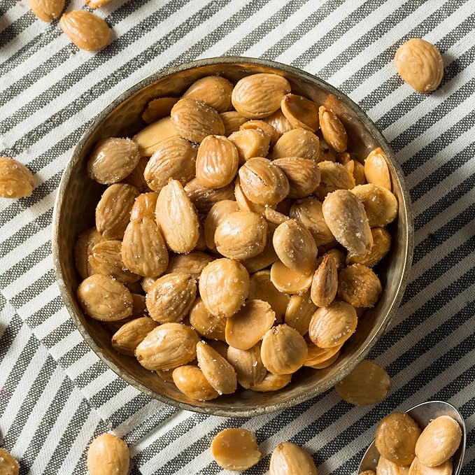 Yupik Roasted Sea Salted Marcona Almonds 2.2 lb (35.2 oz) Gluten-Free Vegan Kosher Whole Nuts Salted Skinless Blanched Seasoned Nuts with Sea Salt High in Fiber Savory Snacks