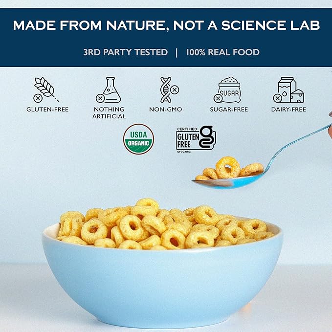 Lovebird Organic Cereal That Actually Tastes Good - 100% Real Food &amp Healthy Gluten Free Cereal No Refined Sugar Paleo Keto Friendly Healthy Snacks for Kids Adults - Variety 3-Pack
