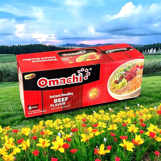 Asia Style Instant Noodles (CASE SET OMACHI STEWED BEEF POTATO NOODLES)
