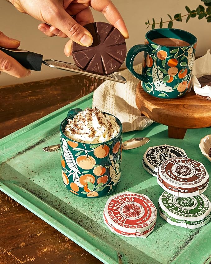 Taza Chocolate Organic Mexican-Style Disc 50% Dark Chocolate Orange 2.7 Ounce (12 Pack) Vegan