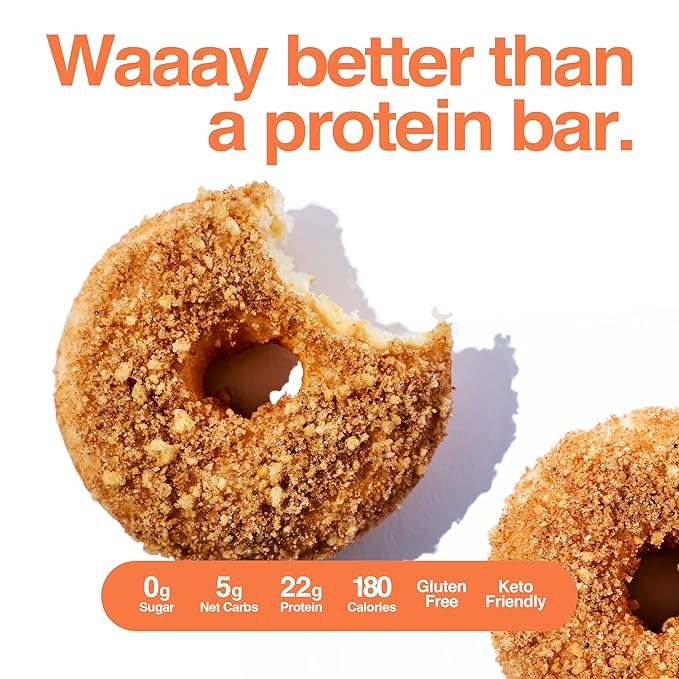 Legendary Foods 22 g Protein Pastry and Donut Bundle 24 Pack - Low Carb Meal Replacement Bar - Gluten Free Protien Snacks - Healthy Keto Snack Box - Low Sugar Energy Bars - Bariatric Diabetic Friendly
