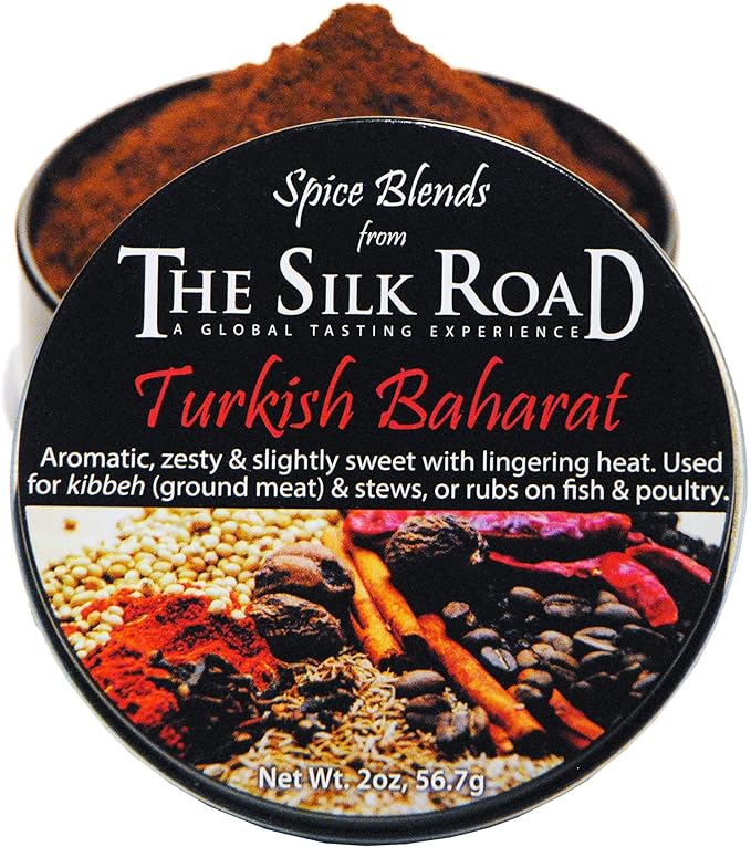 Turkish Baharat Spice Blend from The Silk Road Restaurant &amp Market (2oz) No Salt | All Natural Mediterranean Seasoning | Vegan | Gluten Free Ingredients | NON-GMO | No Preservatives