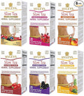 Hyleys Slim Tea Variety Pack – 6 Flavors Including 5 Flavor Assortment Pomegranate Mango Goji Berry Acai Berry and Pineapple – 150 Tea Bags