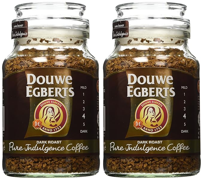 Douwe Egberts Pure Indulgence Instant Coffee Dark Roast 6.7-Ounce 190g (Pack of 2)