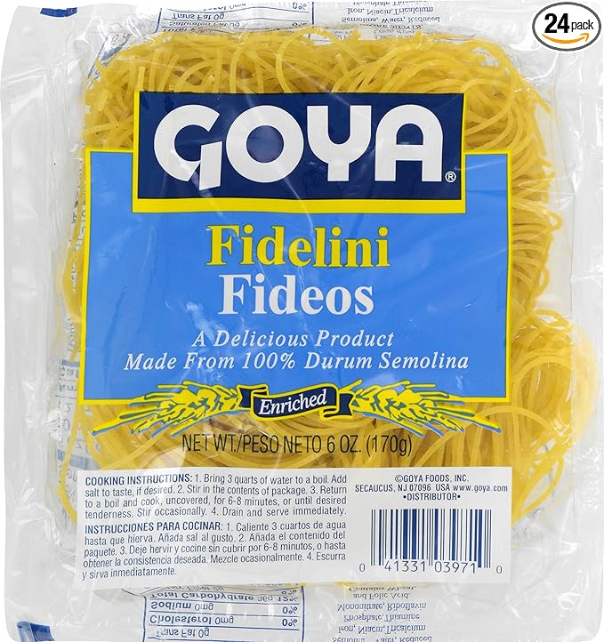Goya Foods Fidelini Pasta 6-Ounce (Pack of 24)