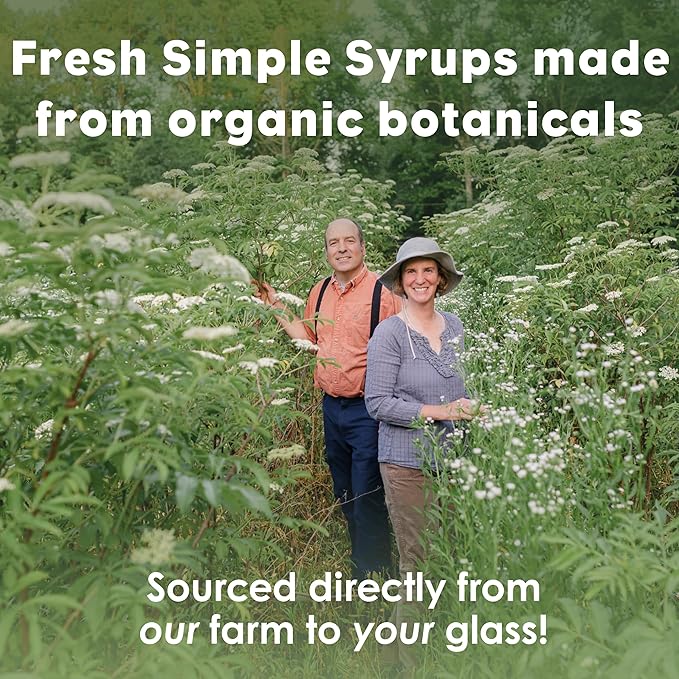 Bluestem Botanicals Organic Thyme Simple Syrup 8 oz Cocktail and Mocktail Mixer for Drinks Non-Alcoholic