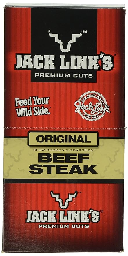 Jack Link's Premium Cuts Beef Steak Original 1-Ounce (Pack of 12)