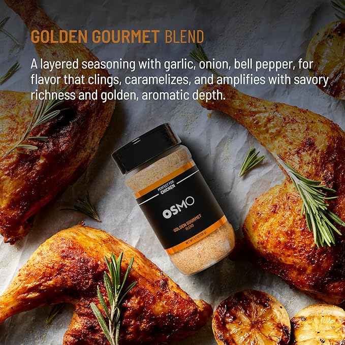 Osmo Seasoning Bundle By Chef Nick DiGiovanni - Premium Gourmet Seasoning Collection Perfect for Chicken Steak Fish or Vegetables Chef-Selected Variety Pack for Cooking &amp Grilling (4 Pack)