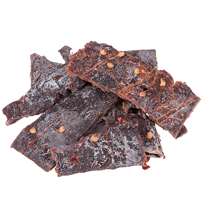 Strollo's Beef Jerky-Hot 12 Pack-1.5oz Packs- Low Sodium Low Sugar Low Carb Keto Diet Friendly-Made with All Natural USA Beef USDA Certified
