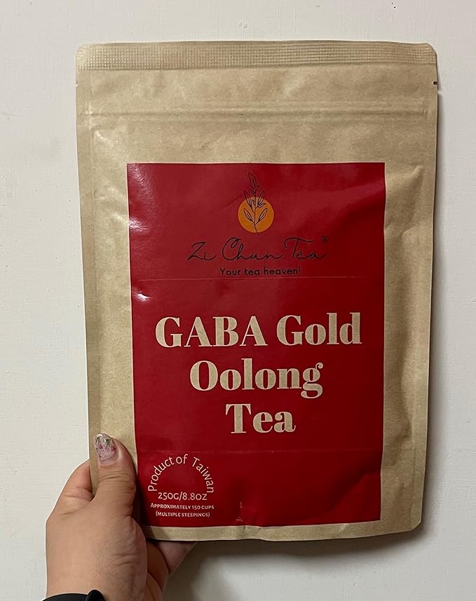 GABA Gold - Organic Oolong Super Tea Loose Leaf Stress Relief beverage - Calming and Relaxing - Aids Mental Focus and Clarity - 8.8 ounces