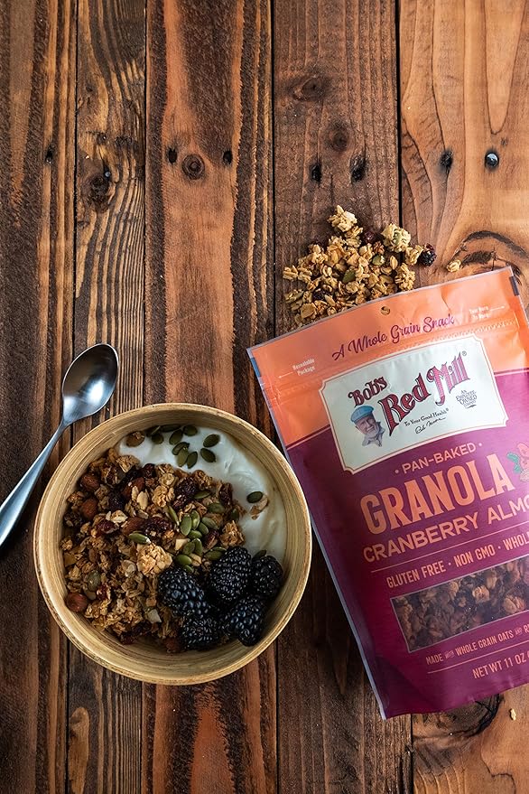 Bob's Red Mill Cranberry Almond Granola 11oz (Pack of 6) - Non GMO Whole Grain Kosher