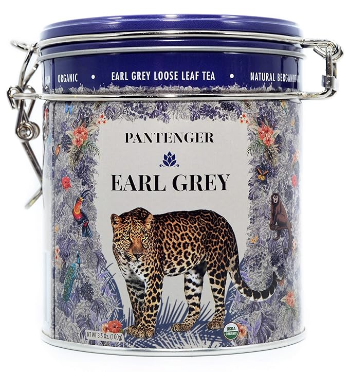 Pantenger Earl Grey Tea Loose Leaf. Organic Tea (3.5 Oz). Pantenger Earl Grey Tea is a Blend of Bergamot Essential Oil And Ceylon Black Tea Leaves.